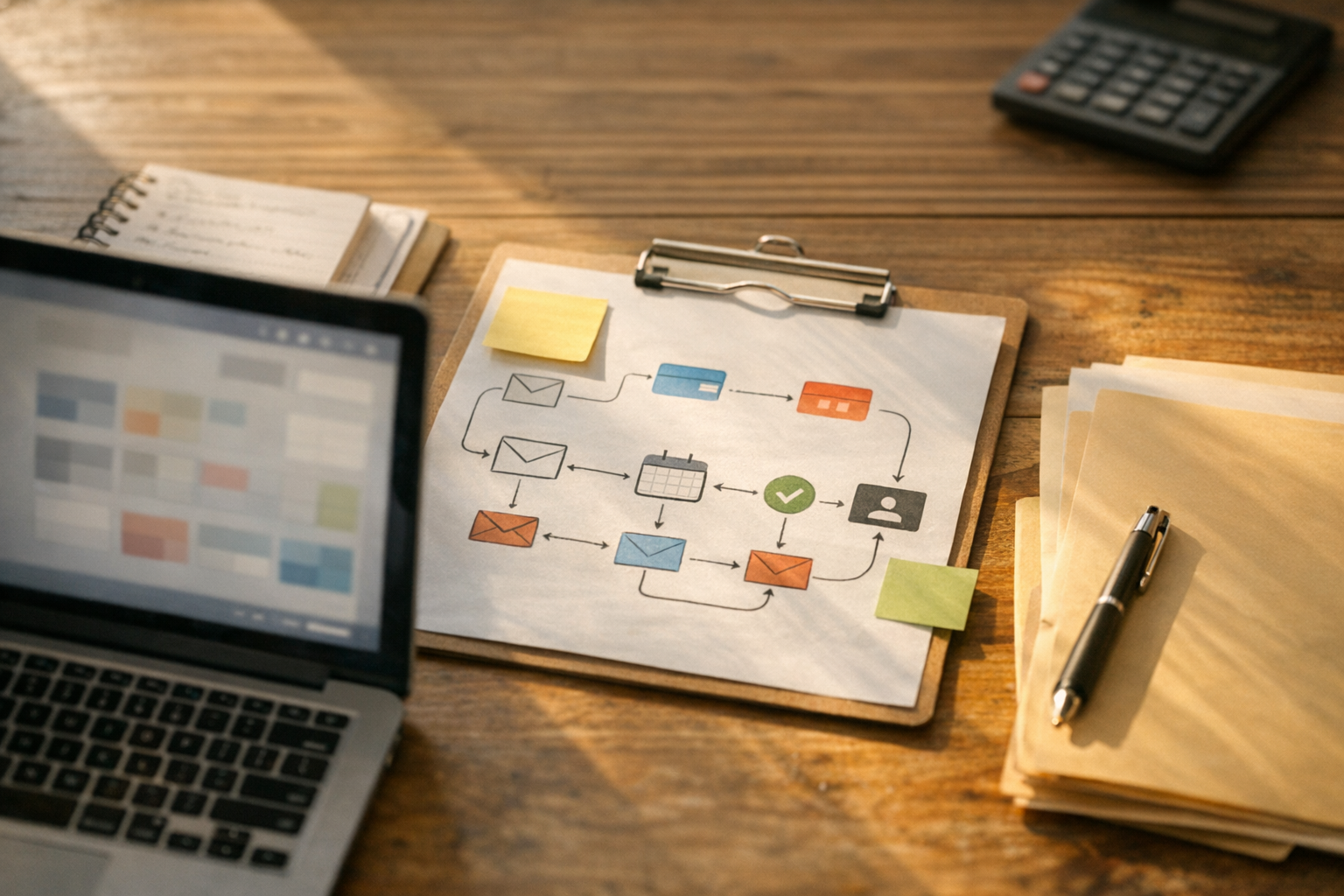 automated workflow diagram for lead follow-up