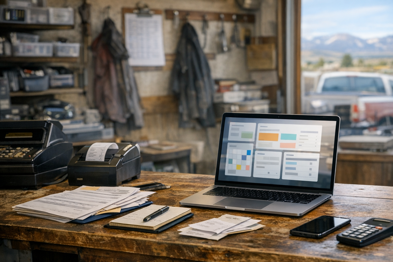 Wyoming small business owner using MacBook AI for tool automation