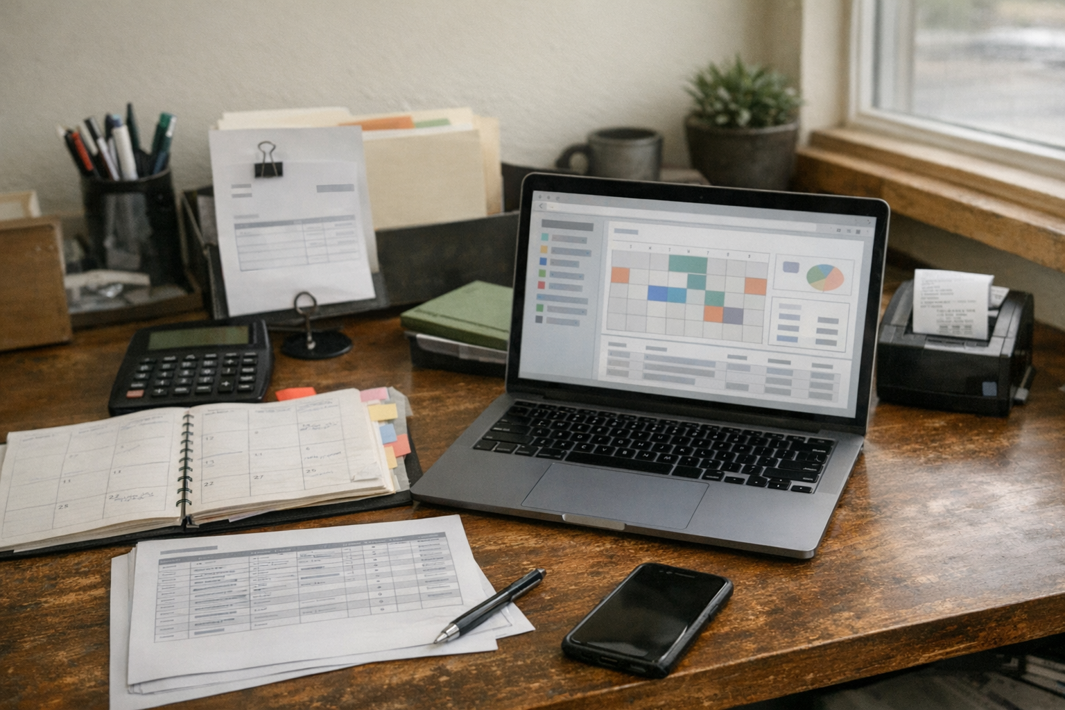 small business owner using MacBook AI for CRM automation