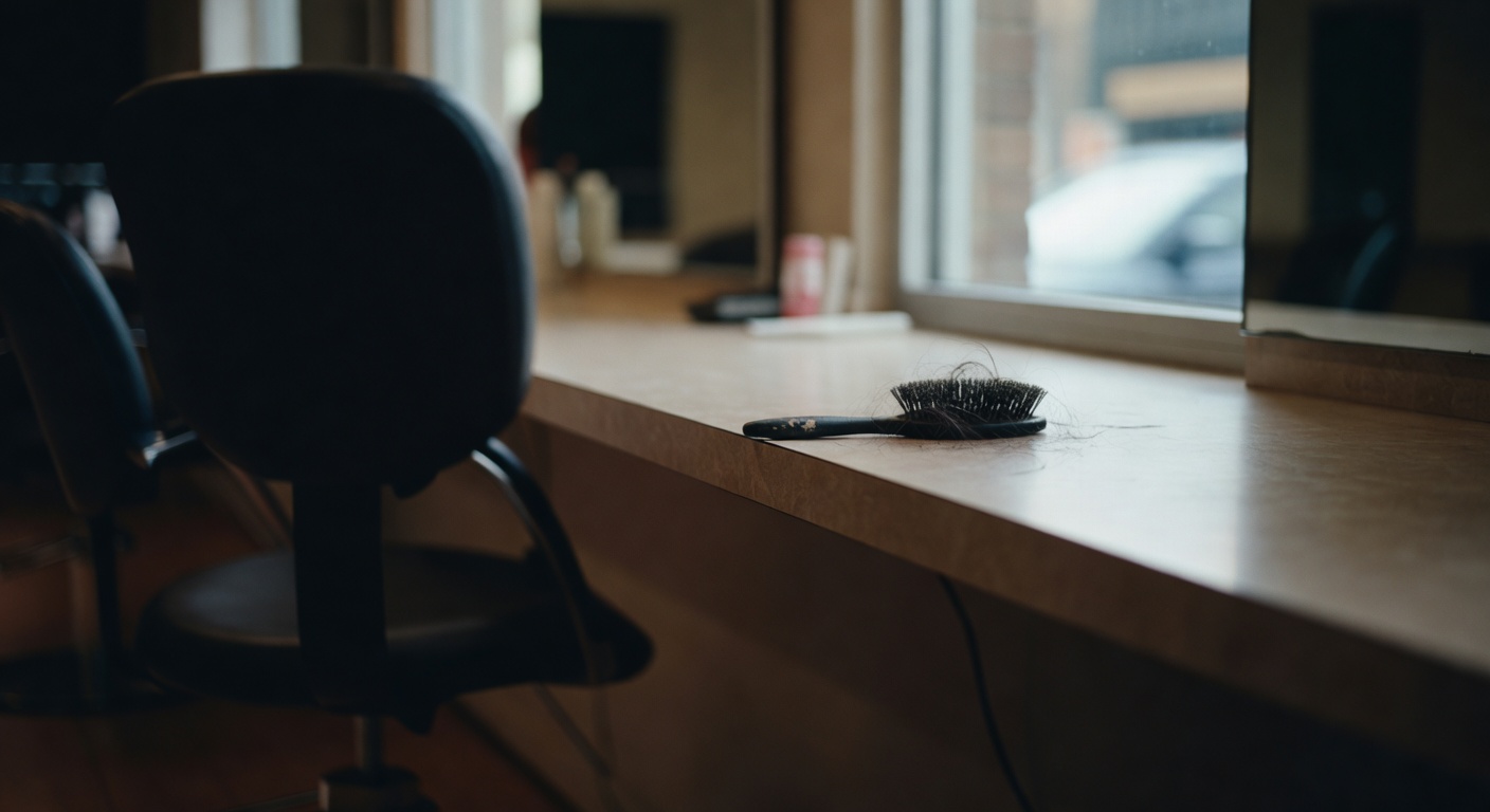 Before and after hair extension transformation